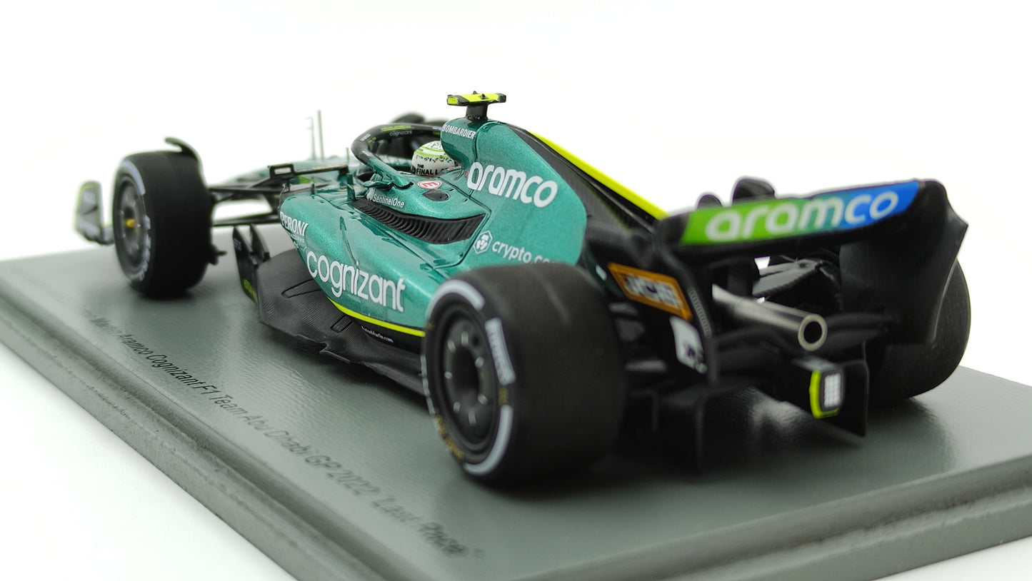 Spark Aston Martin AMR22 Sebastian Vettel Last Race Abu Dhabi GP 2022 1/43 S8552