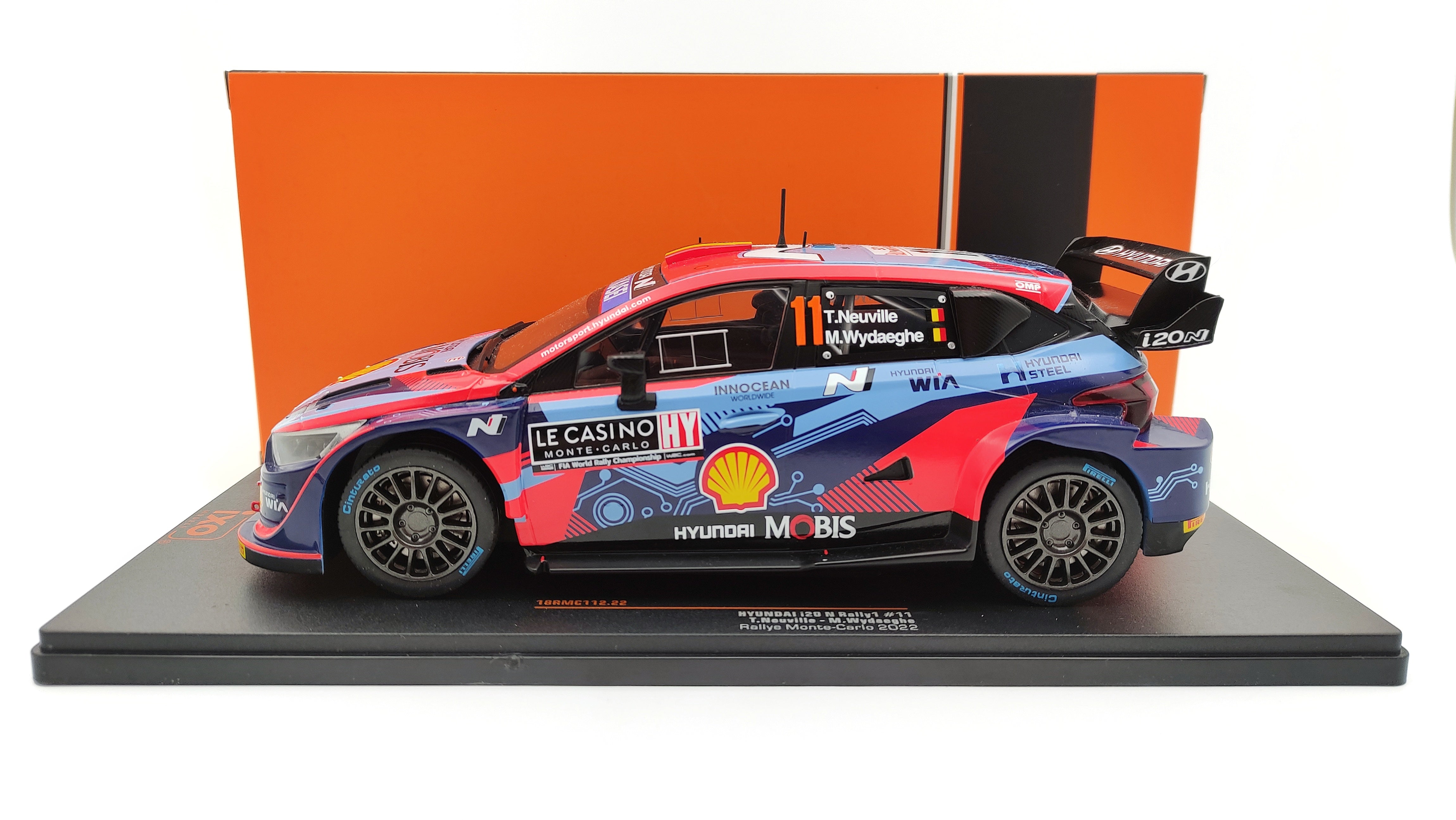 Ixo Hyundai i20 Rally1 2022 Rallye Monte Carlo T.Neuville/M.Wydaeghe 1/18  18RMC112.22