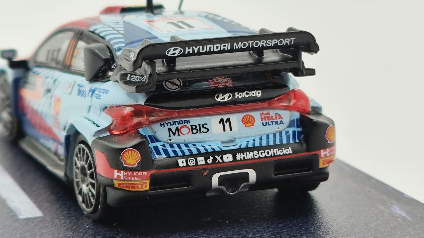 Tarmac Works Hyundai i20 Rally1 Neuville/Wydaeghe Rally Monte Carlo Winners 2024 1/64 T64-089-24MCR11