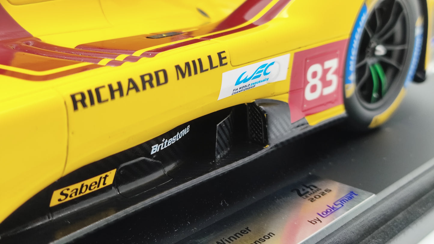 Looksmart Ferrari 499P Kubica/Ye/Hanson Le Mans 2025 Winners 1/64 LS18LM053