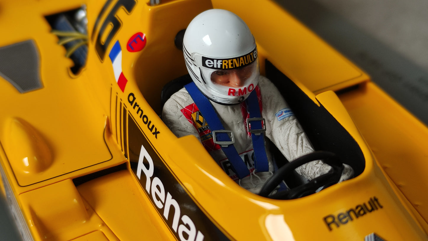Spark Renault RS01 Rene Arnoux 1979 Belgian GP 1/18 18S502