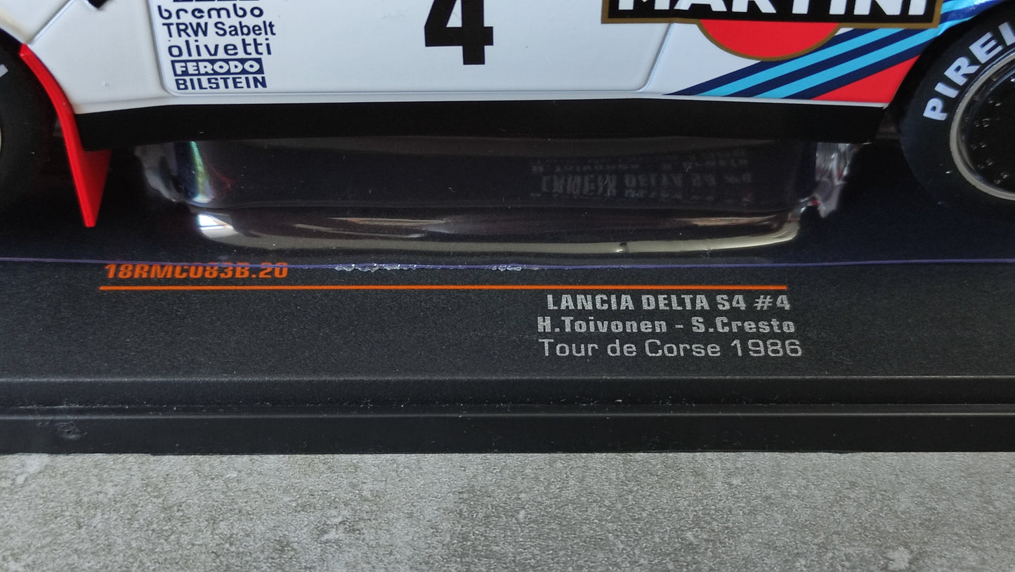 IXO Lancia Delta S4 Henri Toivonen/Cresto 1986 Tour de Corse 1/18 RMC083B