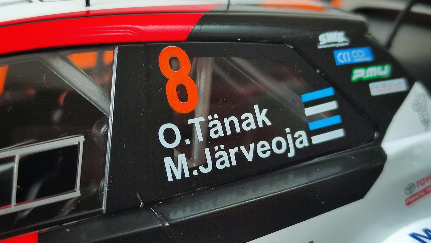 IXO Toyota Yaris WRC Ott Tanak 2019 Rally Sweden winner 1/18 RMC039A