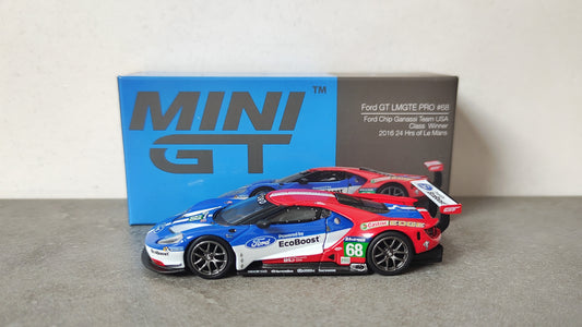 Mini GT TSM Ford GT LMGTE Pro #68 Ford Chip Ganassi Team USA Le Mans Winner 2016 1/64 MGT00278-L
