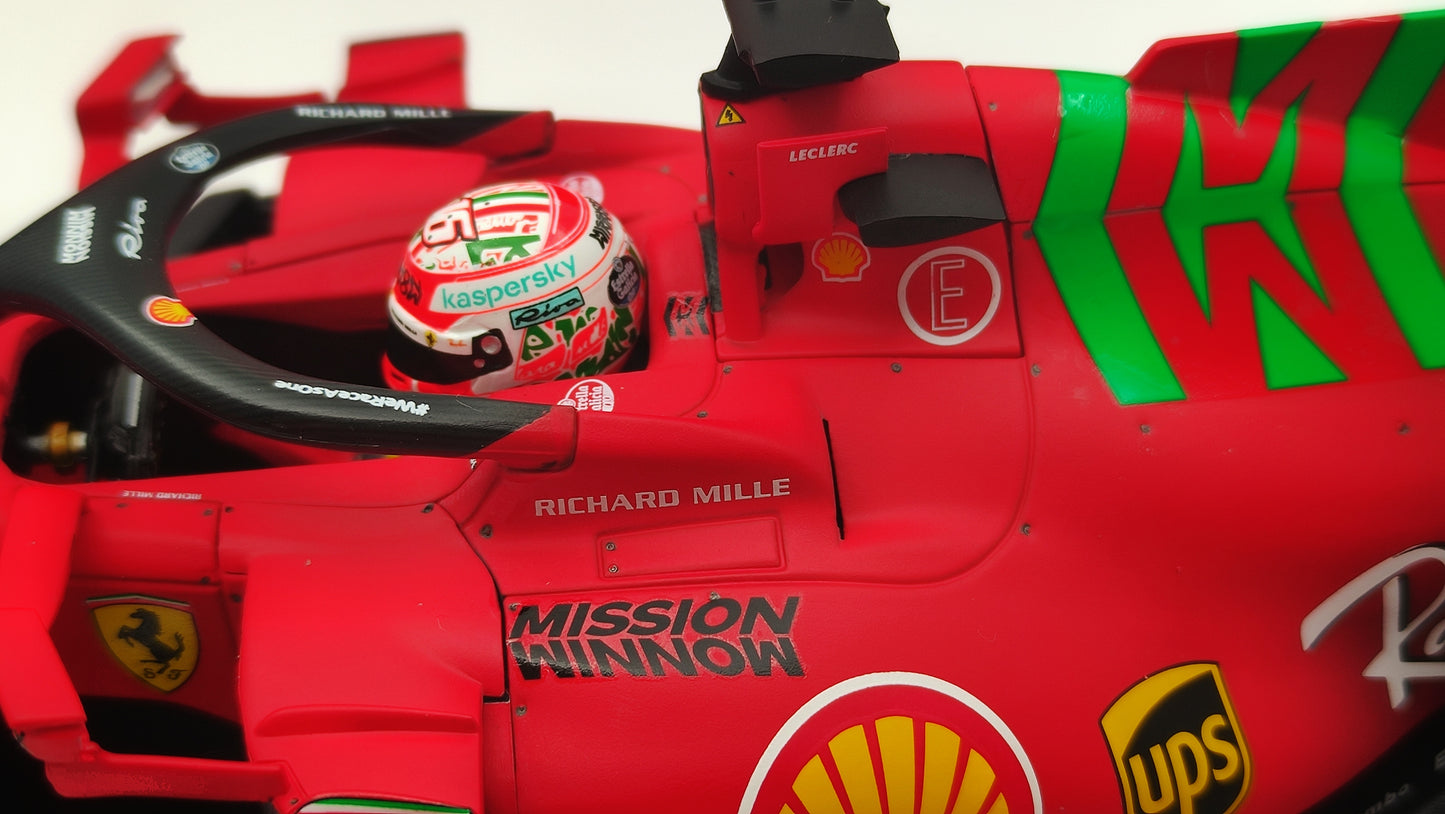 BBR Mission Winnow Scuderia Ferrari SF21 Charles Leclerc 2021 Emilia Romagna GP 1/18
