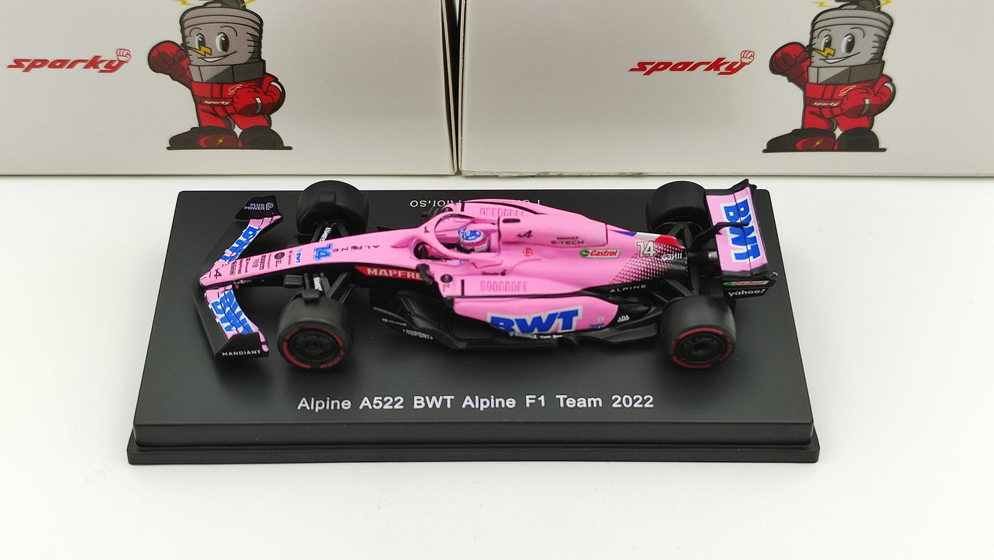 Sparky Alpine A522 Fernando Alonso F1 2022 1/64 SY250