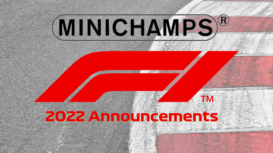 New F1 2022 announcements from Minichamps - Nieuwe F1 2022 aankondigingen Minichamps