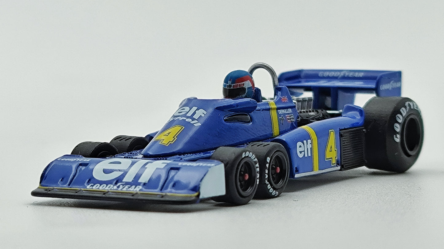 Mini GT Tyrrell Ford P34 Patrick Depailler Swedish GP 1976 1/64 MGT00584lhd