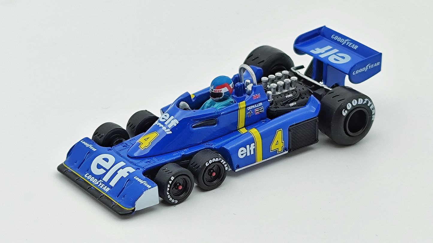 Mini GT Tyrrell Ford P34 Patrick Depailler Swedish GP 1976 1/64 MGT00584lhd