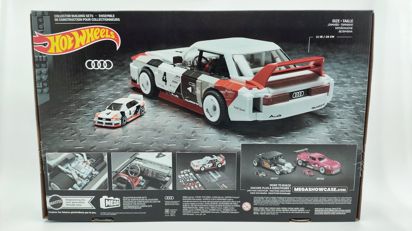 Hot Wheels MEGA Construction Audi Quattro IMSA GTO 1989 set HRY20