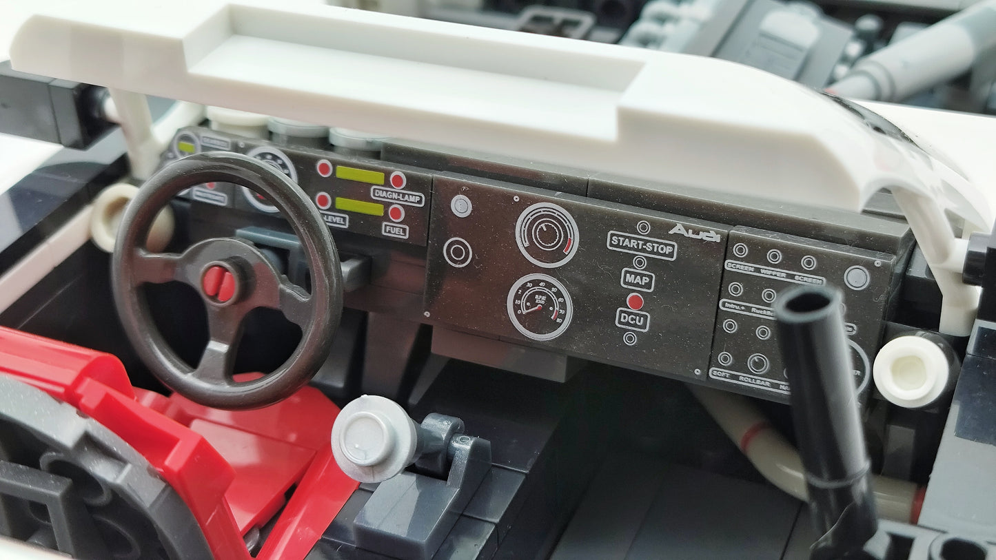 Hot Wheels MEGA Construction Audi Quattro IMSA GTO 1989 set HRY20