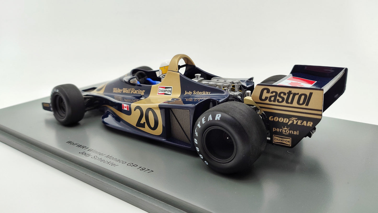 Spark Wolf Ford WR1 Jody Scheckter Monaco GP 1977 Winner 1/18 18S372