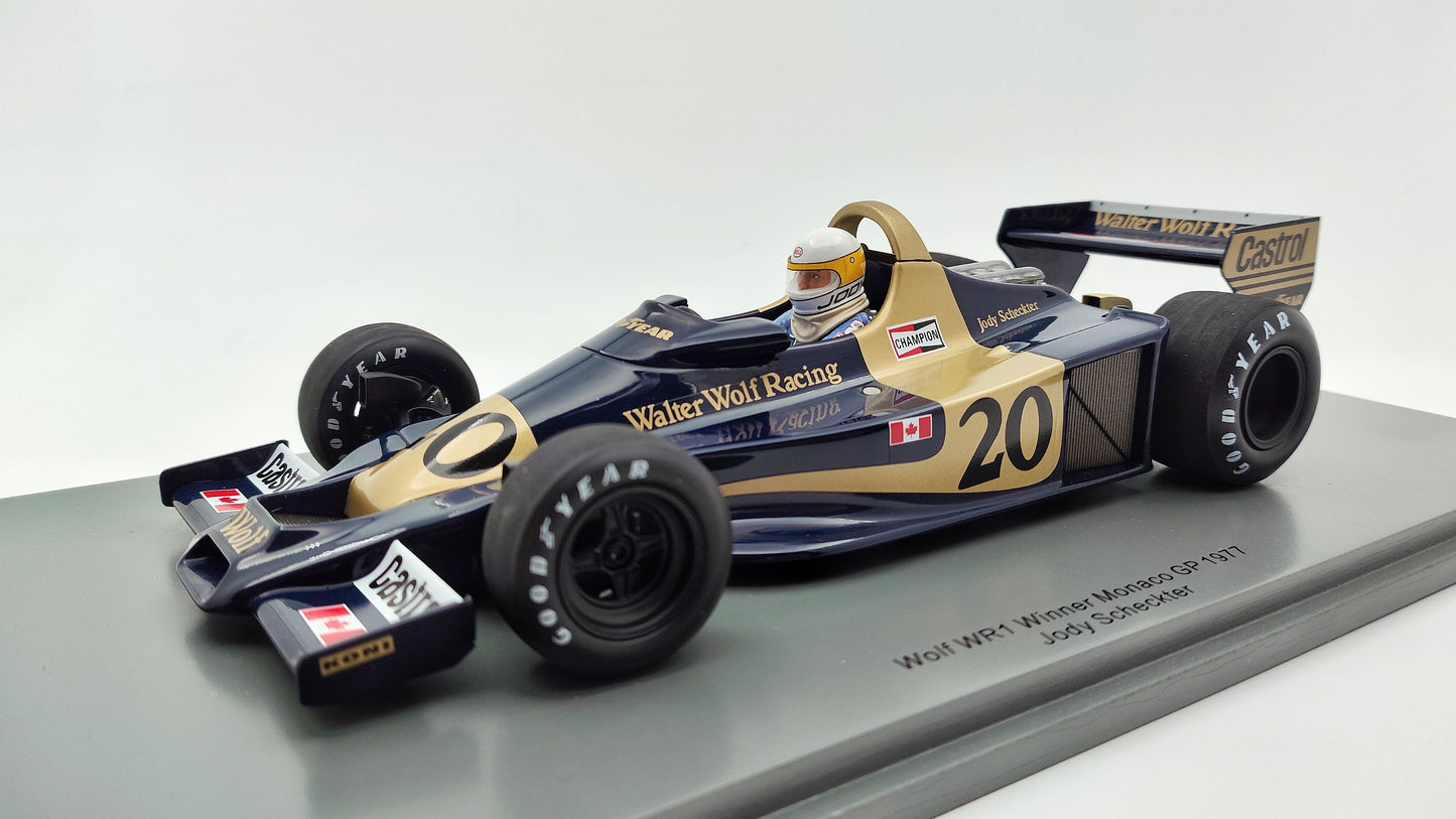 Spark Wolf Ford WR1 Jody Scheckter Monaco GP 1977 Winner 1/18 18S372