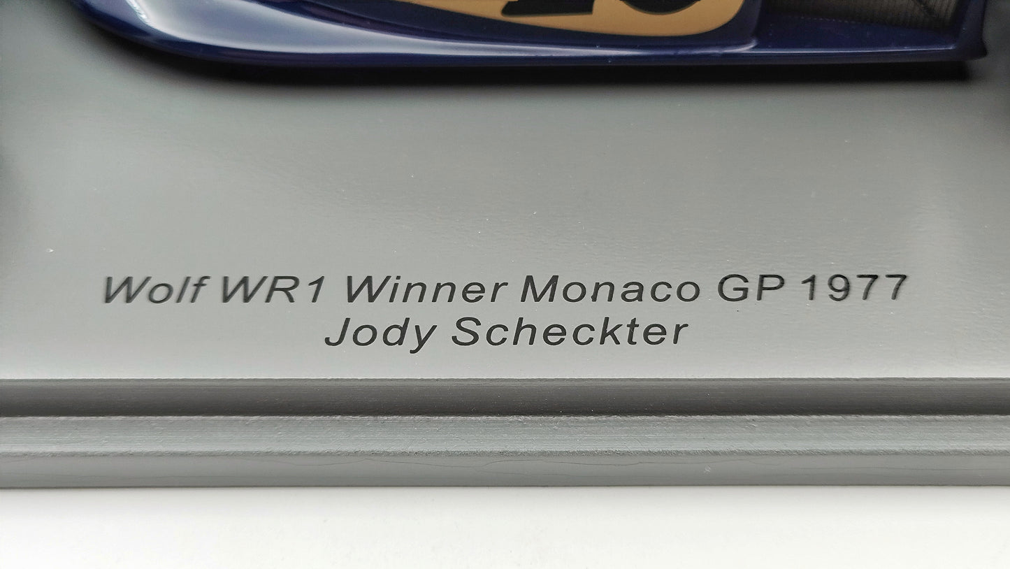 Spark Wolf Ford WR1 Jody Scheckter Monaco GP 1977 Winner 1/18 18S372