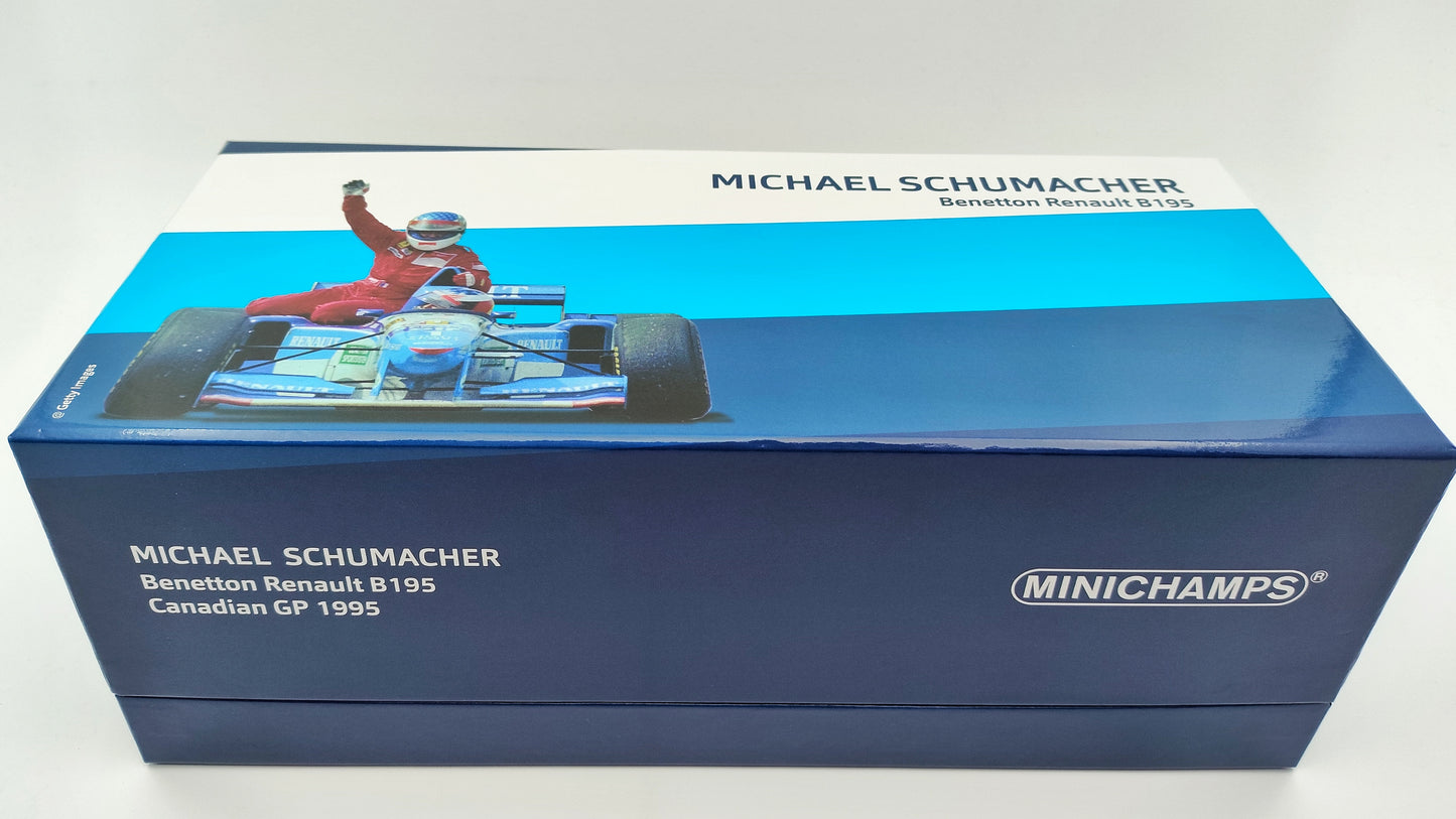 Minichamps Benetton Renault B195 Canadian GP Schumacher Alesi taxi 1995 F1 First Win 1/18 513950601