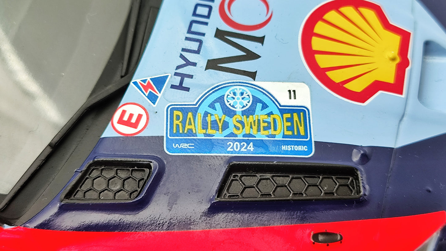 Ixo Hyundai i20 Rally1 2024 Rally Sweden T.Neuville/M.Wydaeghe 1/18 18RMC201.22