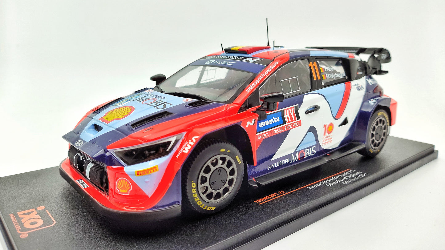 Ixo Hyundai i20 Rally1 2024 Rally Sweden T.Neuville/M.Wydaeghe 1/18 18RMC201.22