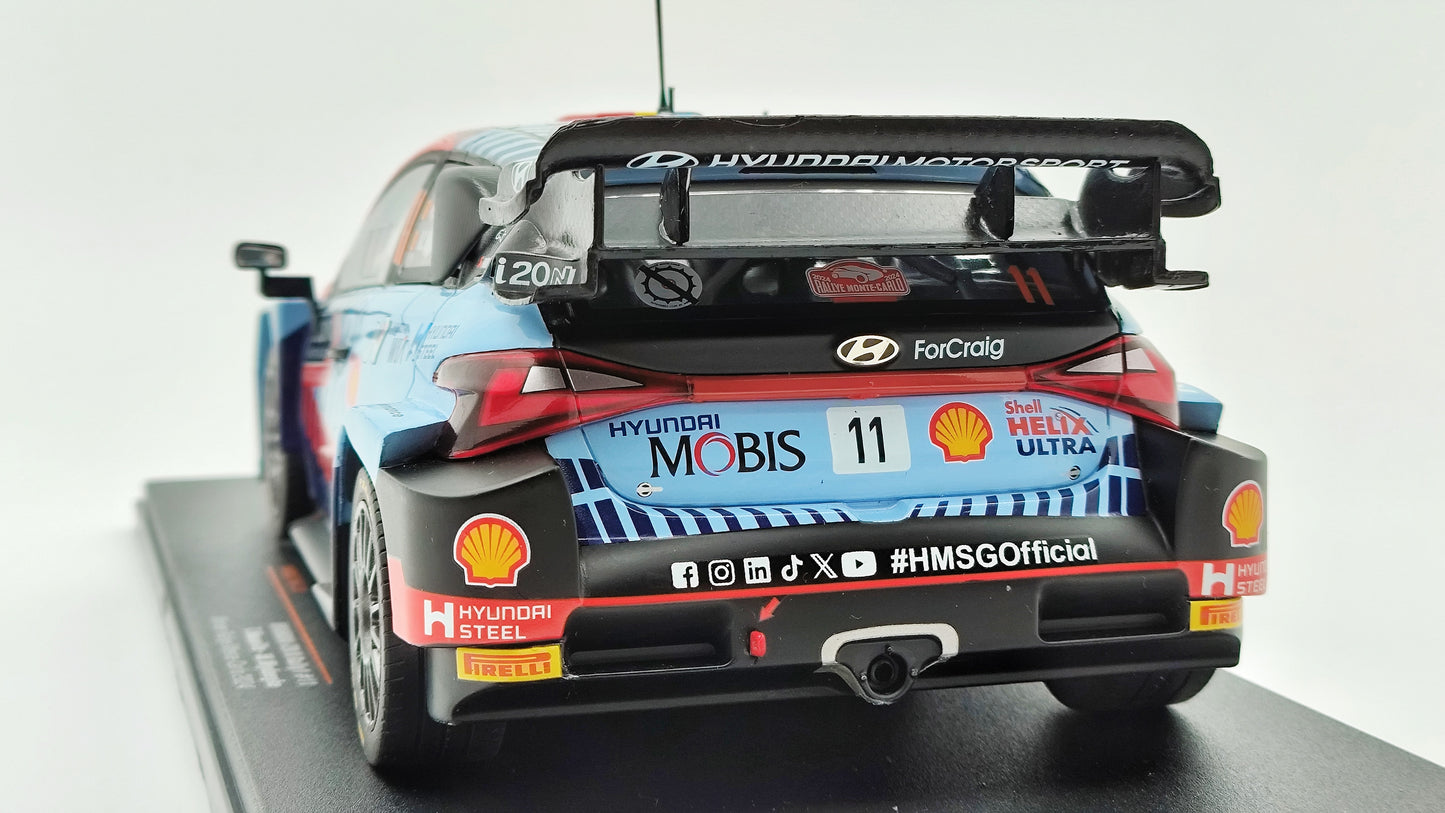 Ixo Hyundai i20 Rally1 2024 Rally Monte Carlo winner T.Neuville/M.Wydaeghe 1/18 18RMC194.22