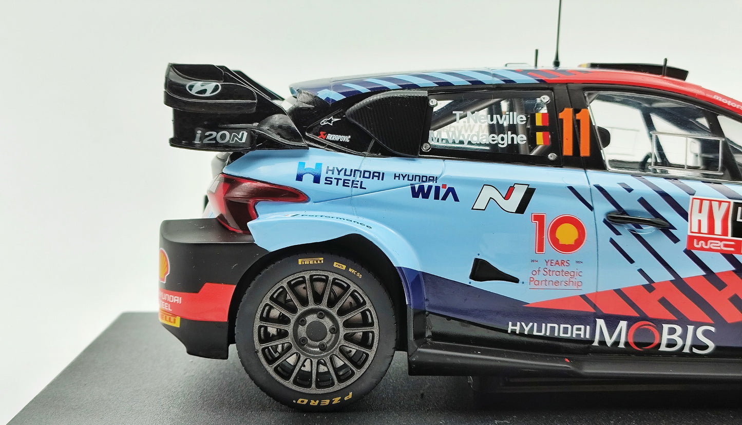 Ixo Hyundai i20 Rally1 2024 Rally Monte Carlo winner T.Neuville/M.Wydaeghe 1/18 18RMC194.22