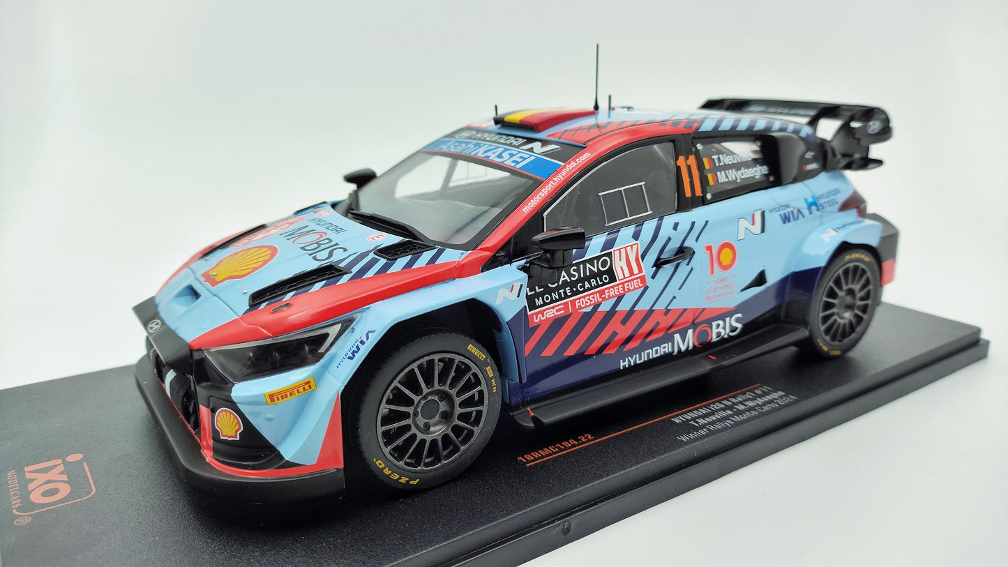 Ixo Hyundai i20 Rally1 2024 Rally Monte Carlo winner T.Neuville/M.Wydaeghe 1/18 18RMC194.22