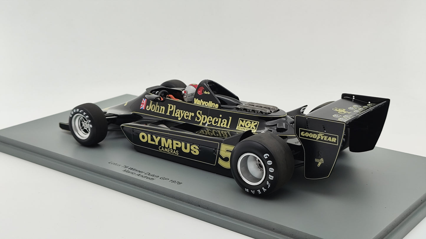 Spark Lotus 79 Mario Andretti Dutch GP Winner 1978 F1 World Champion 1/18 18S444