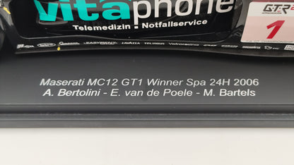 Spark Vitaphone Maserari MC12 Bertolini Bartels Van de Poele Winners Spa 24hrs 2006 1/18 18SPA2006