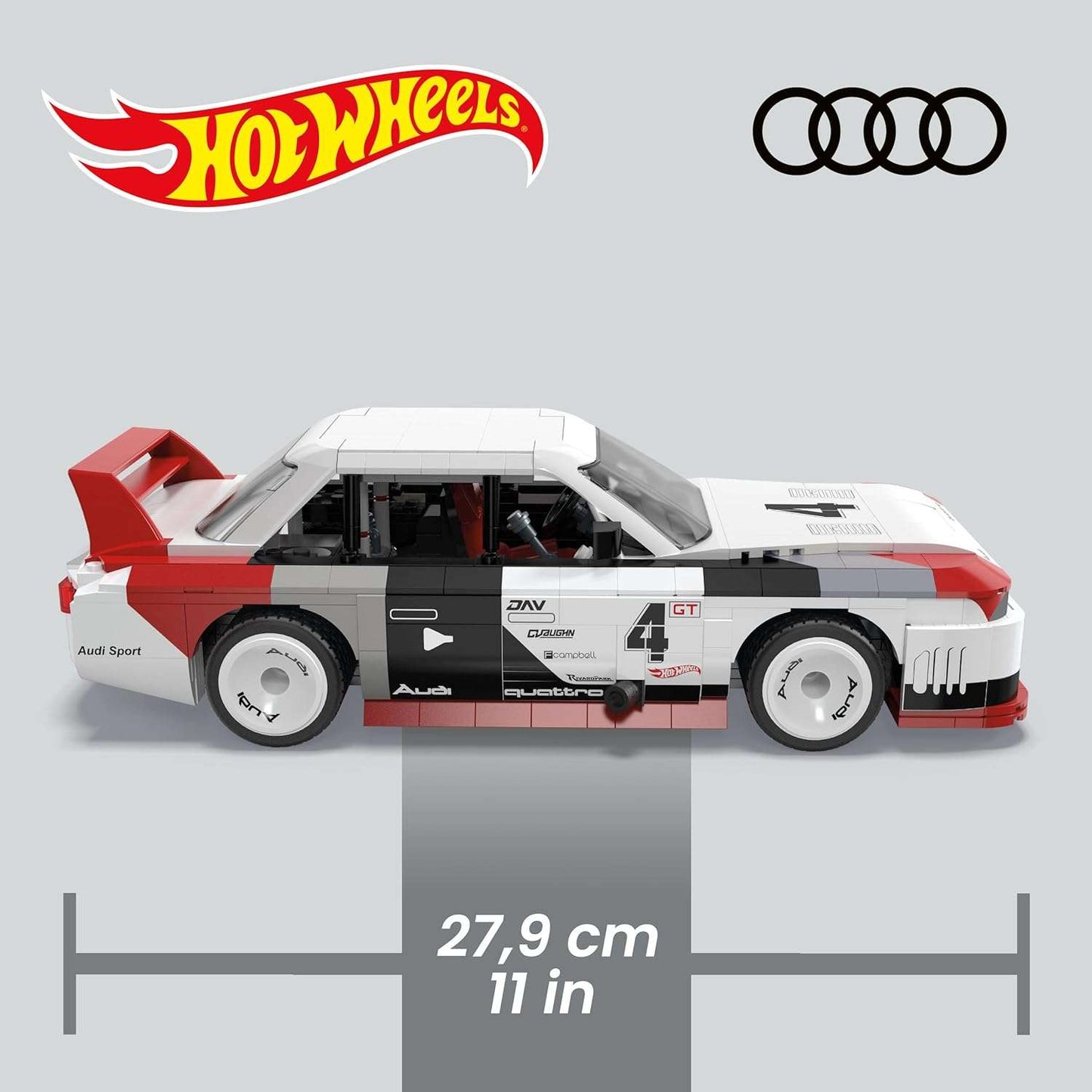 Hot Wheels MEGA Construction Audi Quattro IMSA GTO 1989 set HRY20