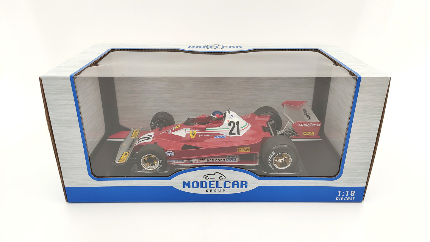 Model Car Group Ferrari 312 T3 Gilles Villeneuve Canadian GP 1977 F1 1/18 MCG18623F