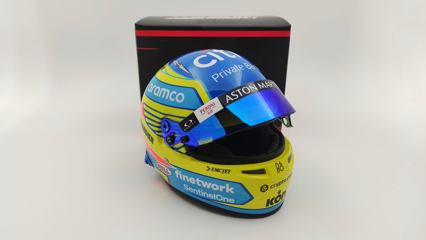 Bell Mini Helmet Fernando Alonso Aston Martin F1 2023 1/2 4100224