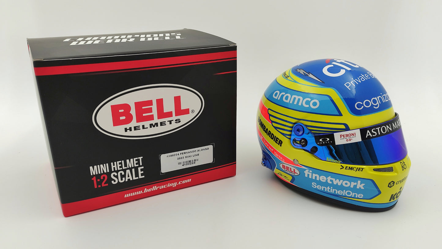 Bell Mini Helmet Fernando Alonso Aston Martin F1 2023 1/2 4100224