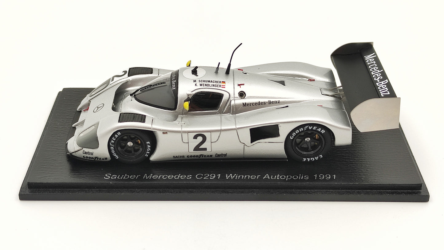 Spark Sauber Mercedes C291 Schumacher/Wendlinger Winner Autopolis 1991 1/43 S8187