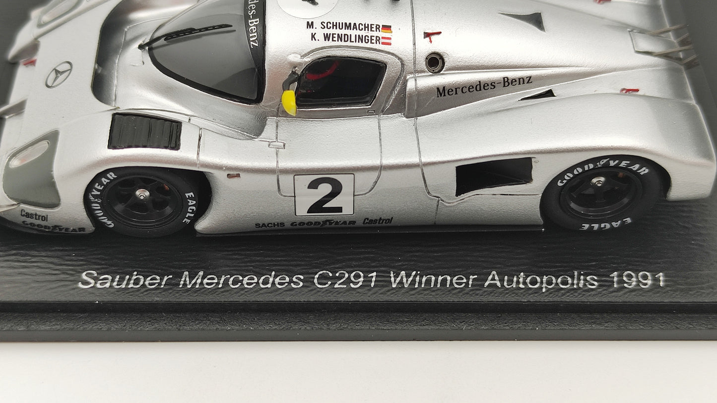 Spark Sauber Mercedes C291 Schumacher/Wendlinger Winner Autopolis 1991 1/43 S8187