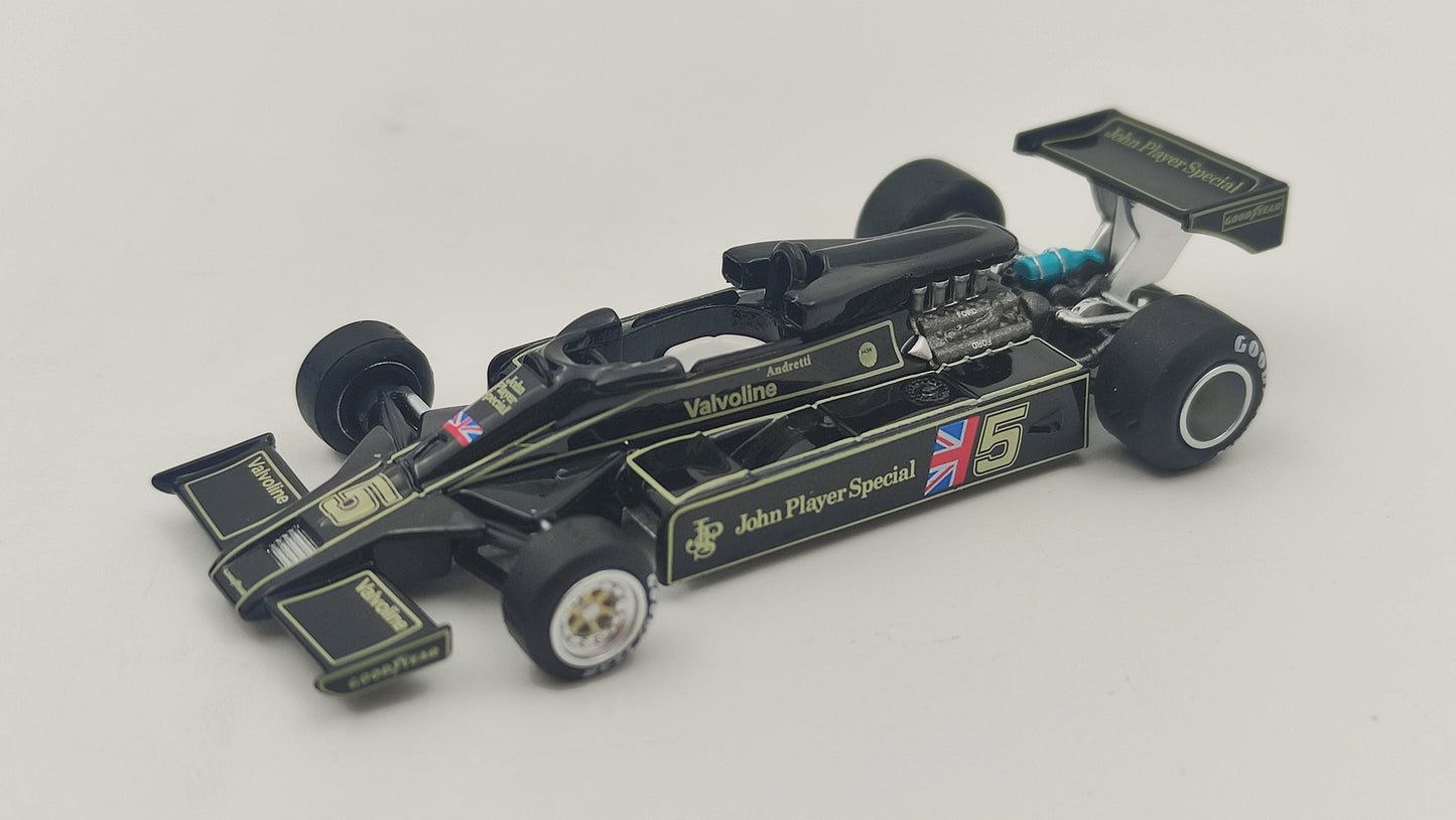 Mini GT Lotus Ford 78 Mario Andretti presentation 1977 1/64 MGT00489