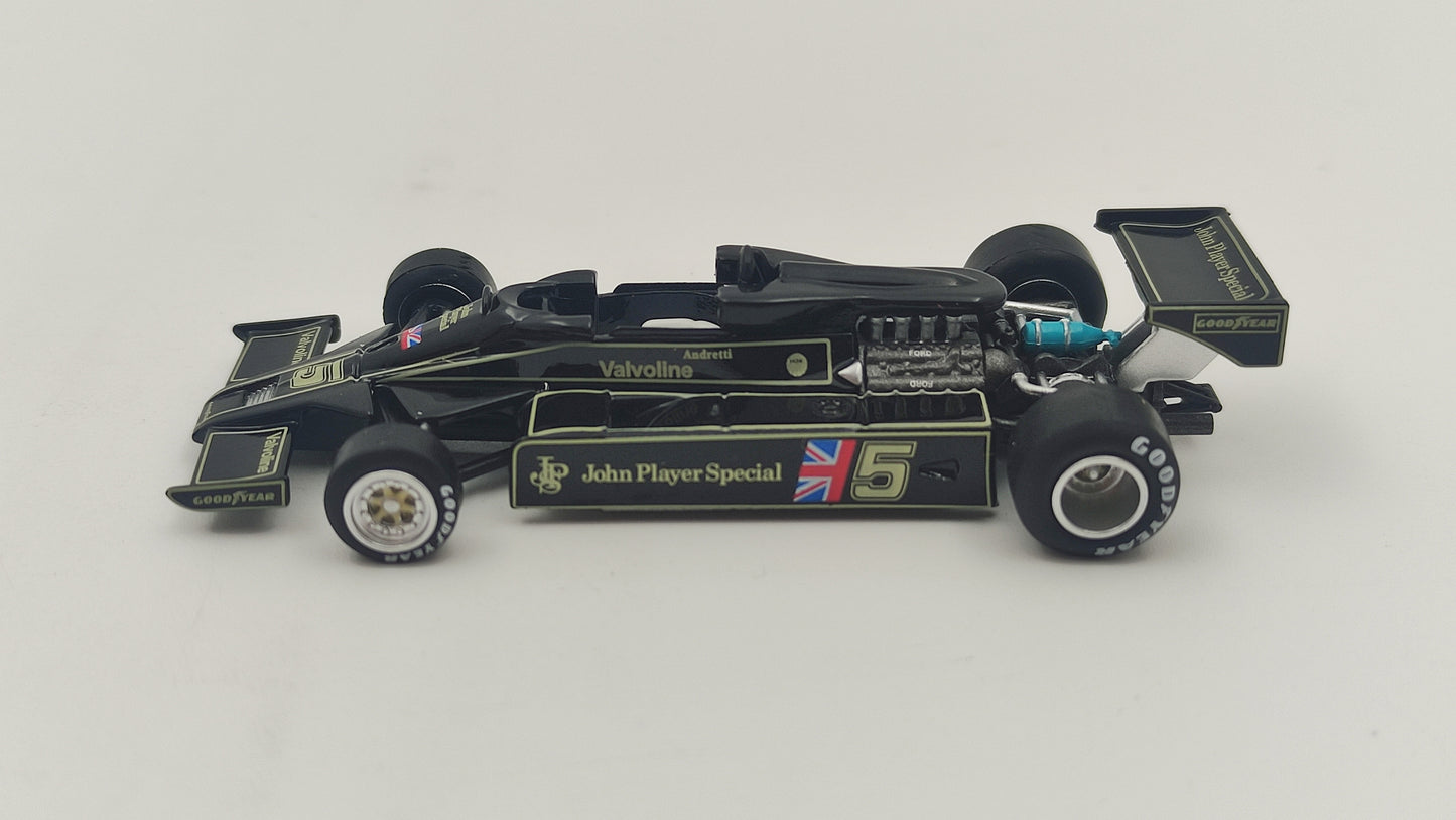 Mini GT Lotus Ford 78 Mario Andretti presentation 1977 1/64 MGT00489