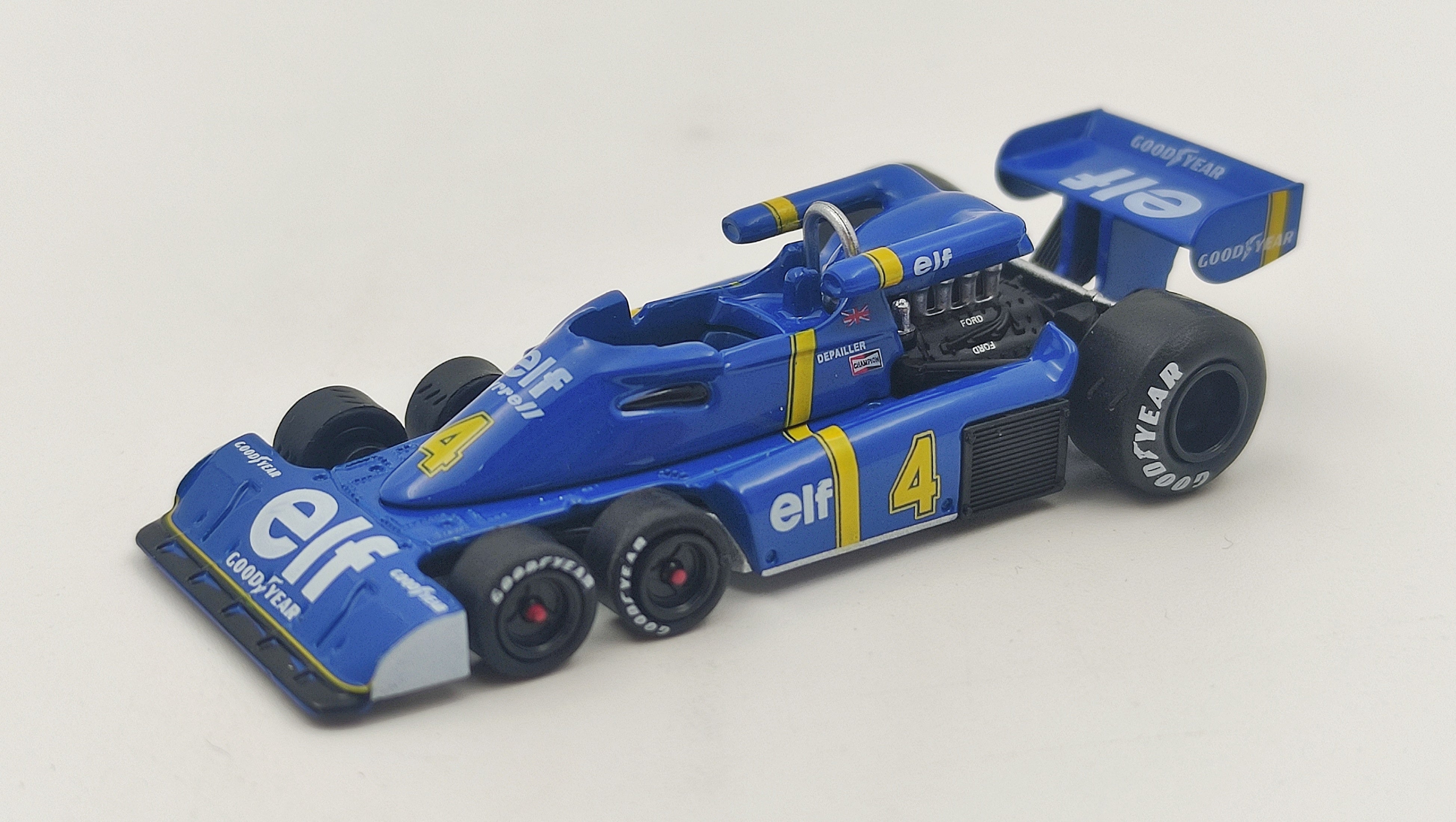 Mini GT Tyrrell Ford P34 Patrick Depailler Spanish GP 1976 1/64