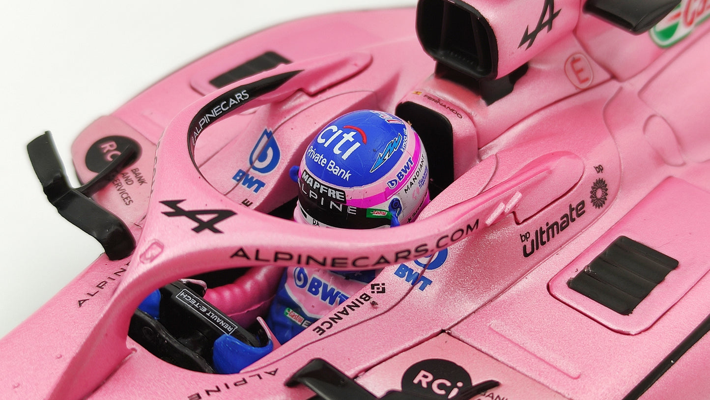 Solido Alpine F1 A522 Renault Fernando Alonso 2022 Bahrain GP 1/18 S1808801