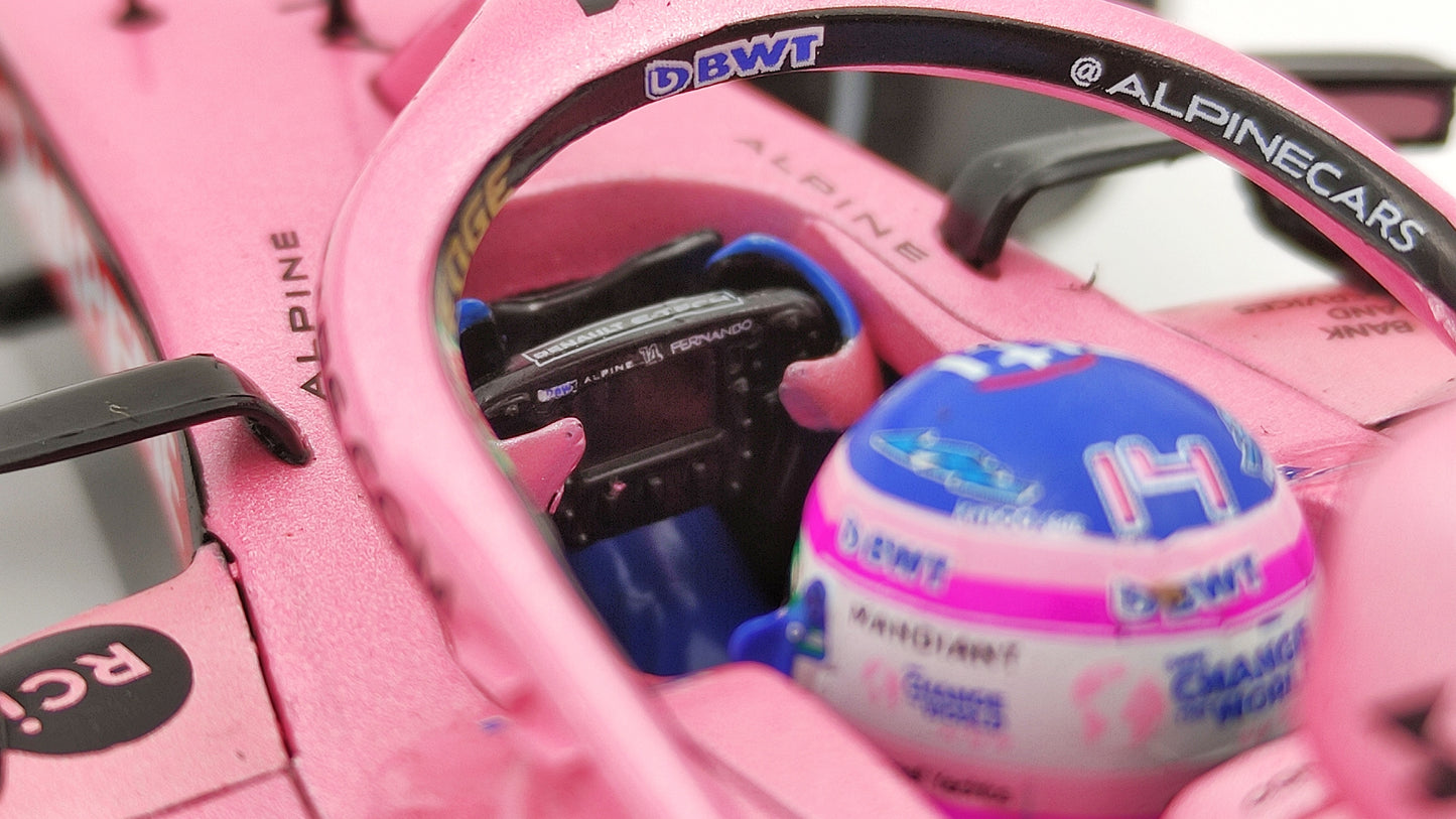 Solido Alpine F1 A522 Renault Fernando Alonso 2022 Bahrain GP 1/18 S1808801