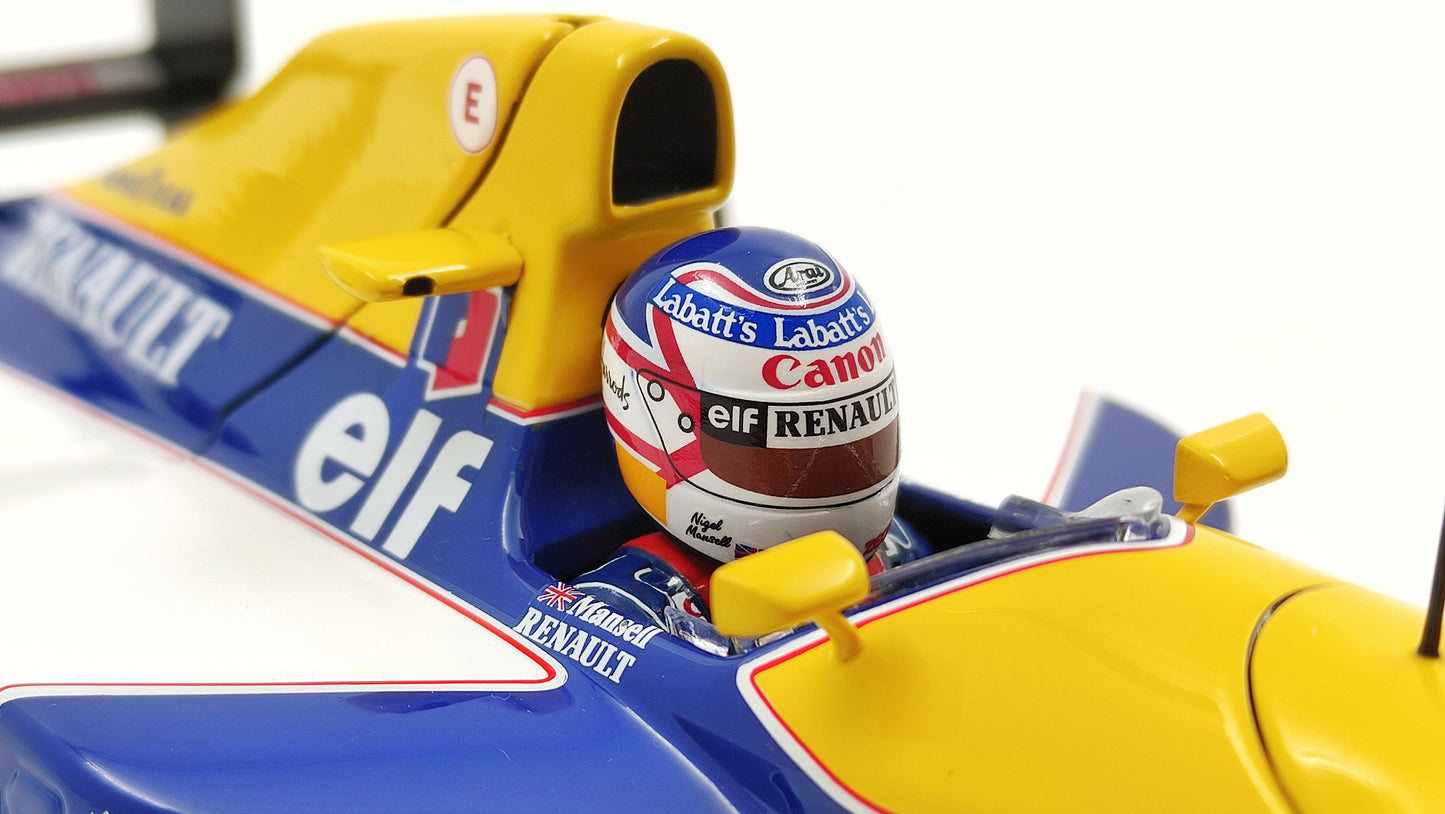 Minichamps Williams Renault FW14B Nigel Mansell F1 World Champion 1992 1/18 110920005