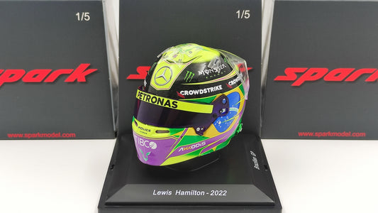 Spark Bell Helmet Lewis Hamilton AMG Mercedes F1 Brazilian GP 2022 1/5 S5HF085