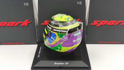 Spark Bell Helmet Lewis Hamilton AMG Mercedes F1 Brazilian GP 2022 1/5 S5HF085