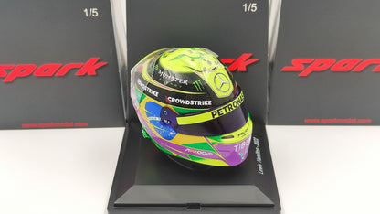 Spark Bell Helmet Lewis Hamilton AMG Mercedes F1 Brazilian GP 2022 1/5 S5HF085