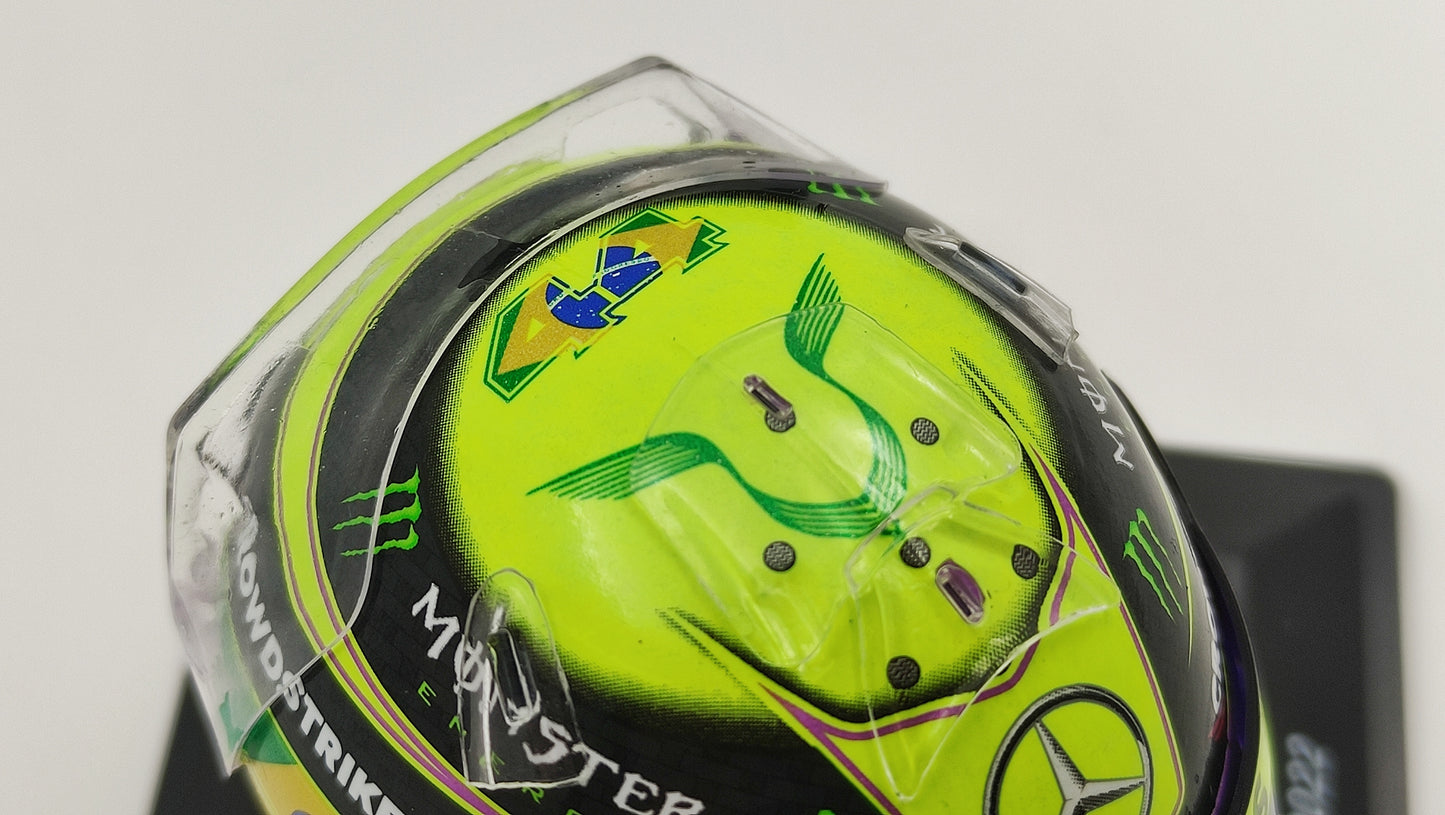 Spark Bell Helmet Lewis Hamilton AMG Mercedes F1 Brazilian GP 2022 1/5 S5HF085