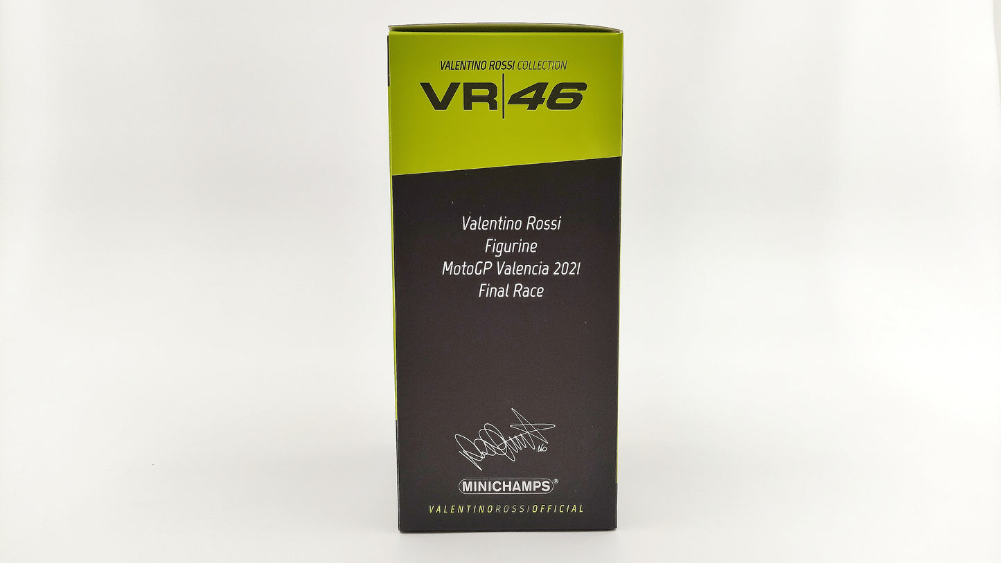 Minichamps Moto GP Figurine Last Ride Valentino Rossi 1/12 Valencia 2021