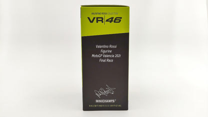 Minichamps Moto GP Figurine Last Ride Valentino Rossi 1/12 Valencia 2021