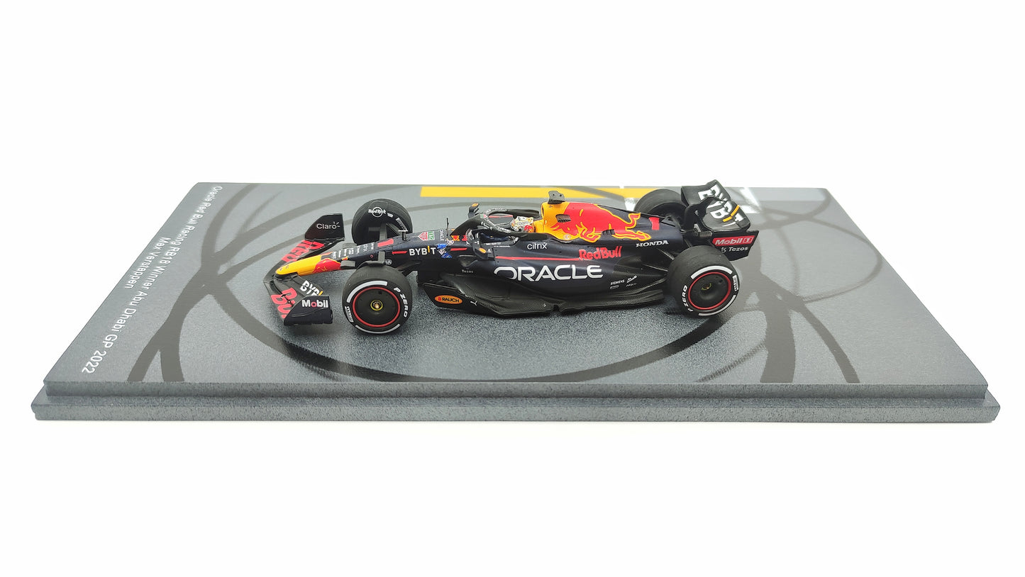 Spark Red Bull RB18 Max Verstappen Winner Abu Dhabi GP 2022 F1 Worldchampion 1/43 S8553