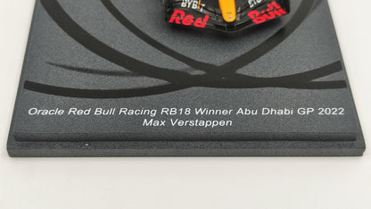 Spark Red Bull RB18 Max Verstappen Winner Abu Dhabi GP 2022 F1 Worldchampion 1/43 S8553