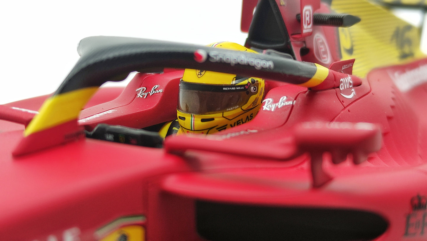 Looksmart Ferrari F1-75 Charles Leclerc Italian GP 2022 1/18 LS18F1045