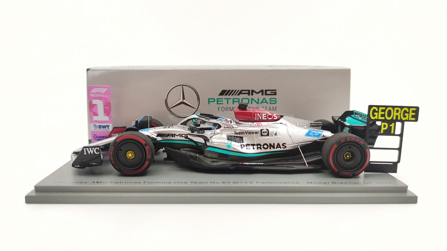 Spark AMG Mercedes F1 W13 George Russell First Win Brazilian GP 2022 F1 1/43 S8557
