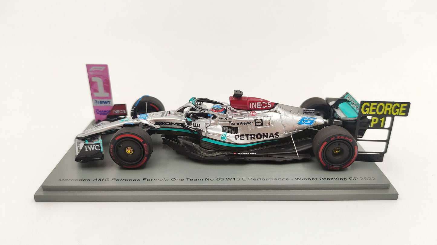 Spark AMG Mercedes F1 W13 George Russell First Win Brazilian GP 2022 F1 1/43 S8557