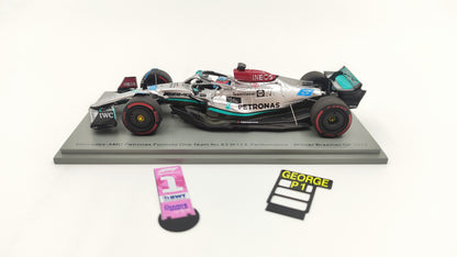 Spark AMG Mercedes F1 W13 George Russell First Win Brazilian GP 2022 F1 1/43 S8557